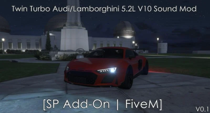Audi/Lamborghini 5.2L V10 (Twin Turbo) Engine Sound (FiveM)