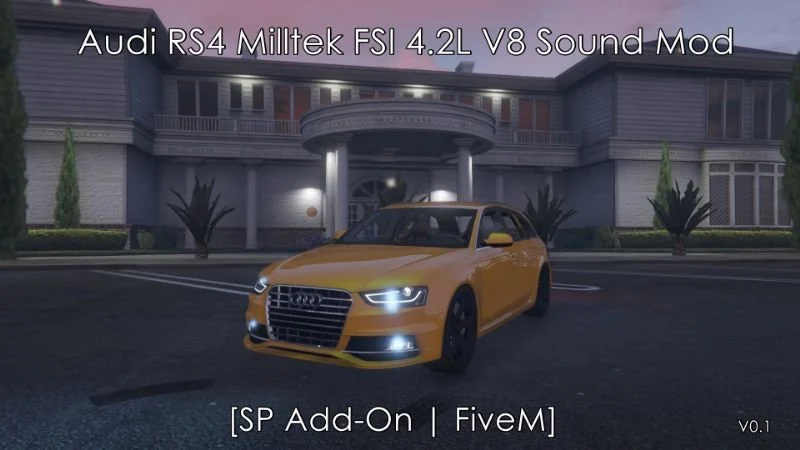 Audi RS4 Milltek FSI 4.2L V8 Engine Sound (FiveM)