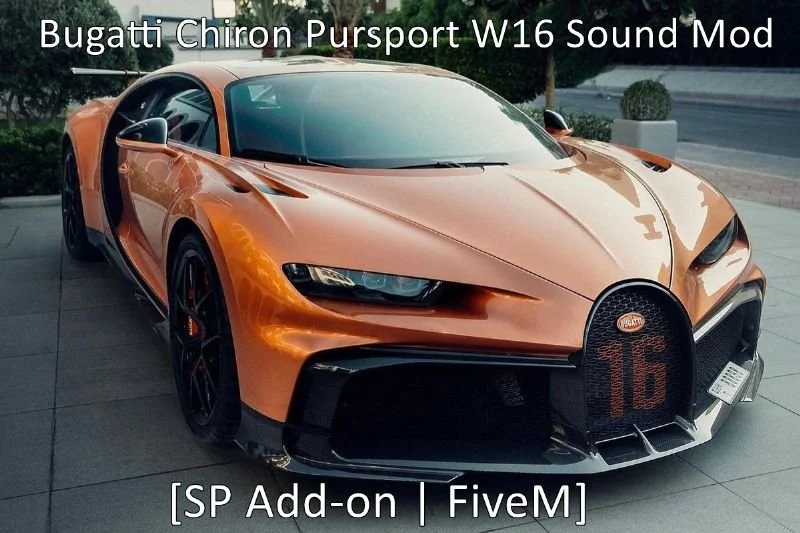 Bugatti Chiron Pursport W16 Engine Sound (FiveM)