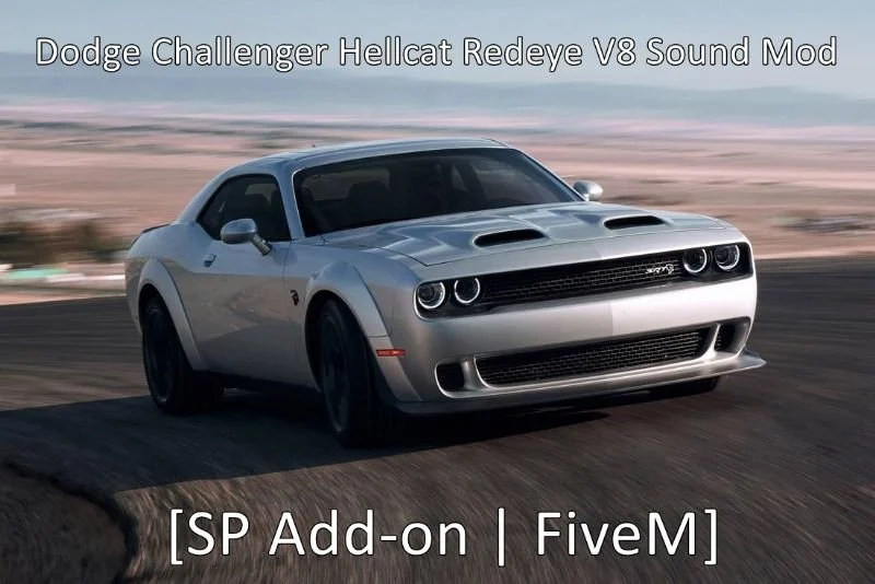 Dodge Challenger Hellcat Redeye V8 Engine Sound (FiveM)