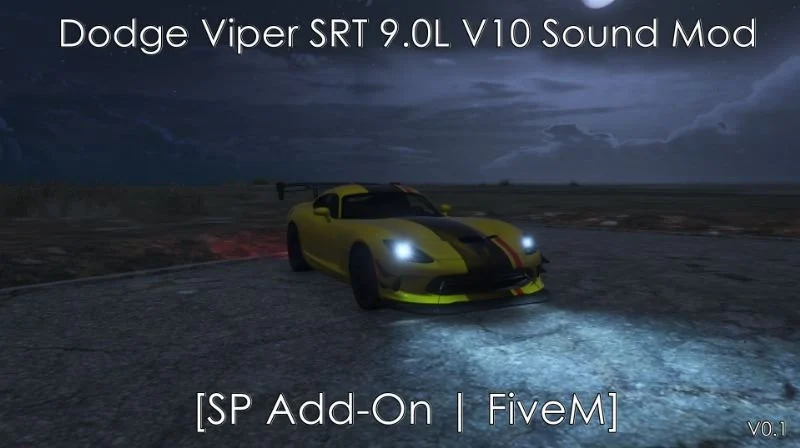 Dodge Viper SRT 9.0L V10 Engine Sound (FiveM)