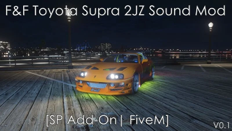 F&F Toyota Supra 2JZ I6 Engine Sound (FiveM)