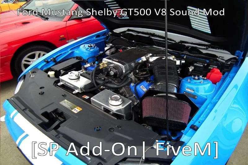 Ford Mustang Shelby GT500 V8 Engine Sound (FiveM)
