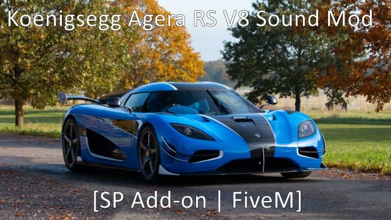 Koenigsegg Agera RS 5.0 V8 Engine Sound (FiveM)