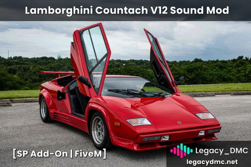 Lamborghini Countach V12 Engine Sound (FiveM)