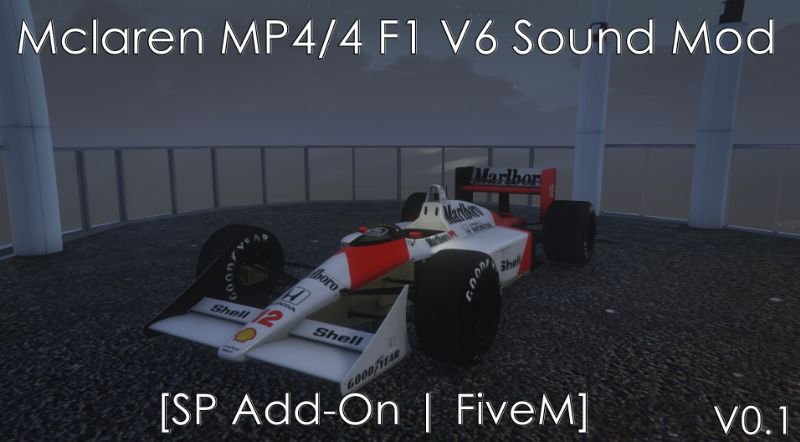 McLaren MP4/4 F1 V6 Engine Sound (FiveM)