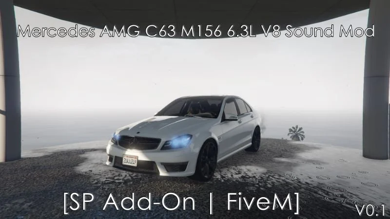 Mercedes AMG C63 M156 6.3L V8 Engine Sound (FiveM)