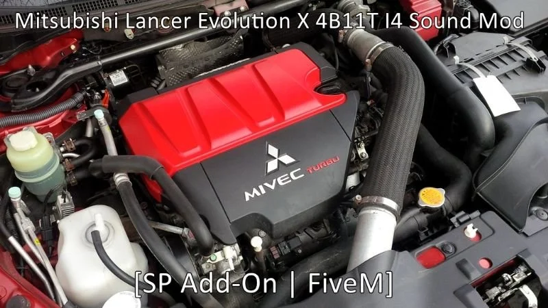 Mitsubishi Lancer Evolution 4B11T I4 Engine Sound (FiveM)