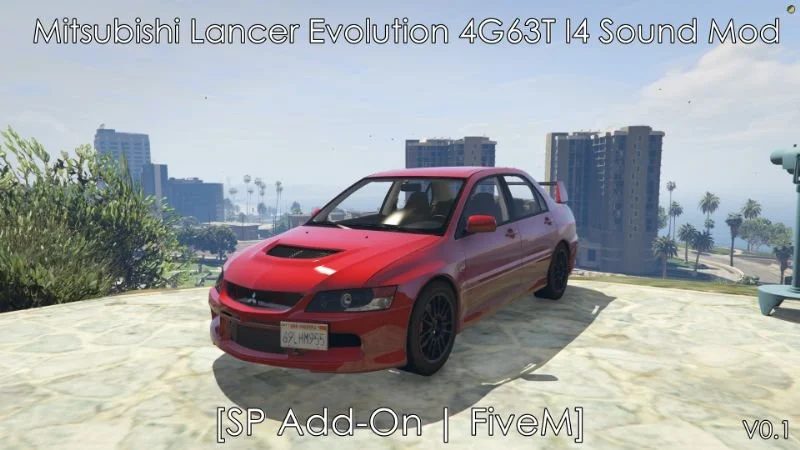 Mitsubishi Lancer Evolution 4G63T I4 Engine Sound (FiveM)