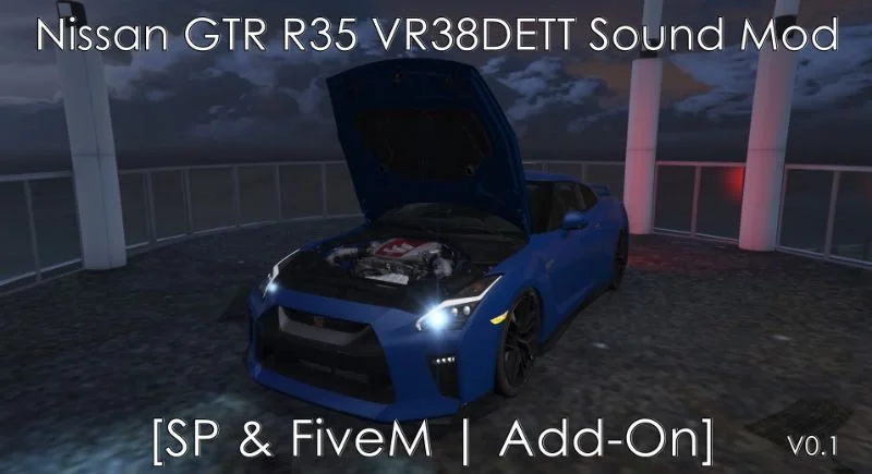 Nissan GTR R35 VR38DETT Engine Sound (FiveM)