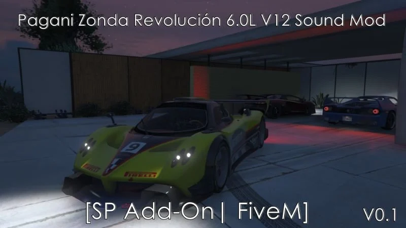 Pagani Zonda Revolución 6.0L V12 Engine Sound (FiveM)