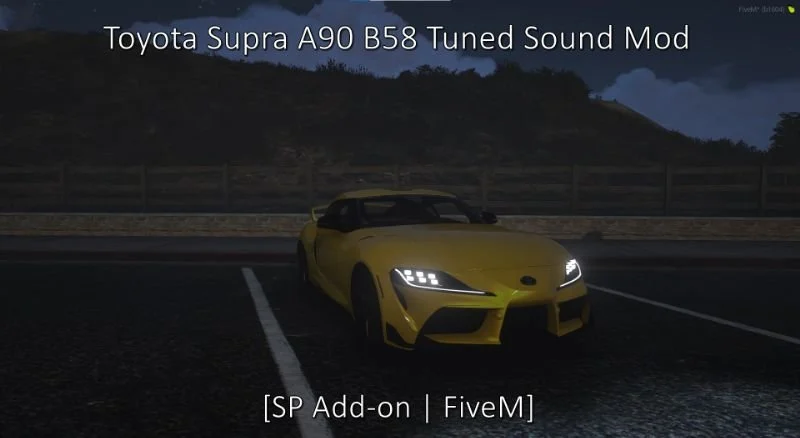 Toyota Supra A90 B58 I6 Tuned Engine Sound (FiveM)